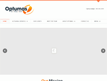 Tablet Screenshot of optumas.com